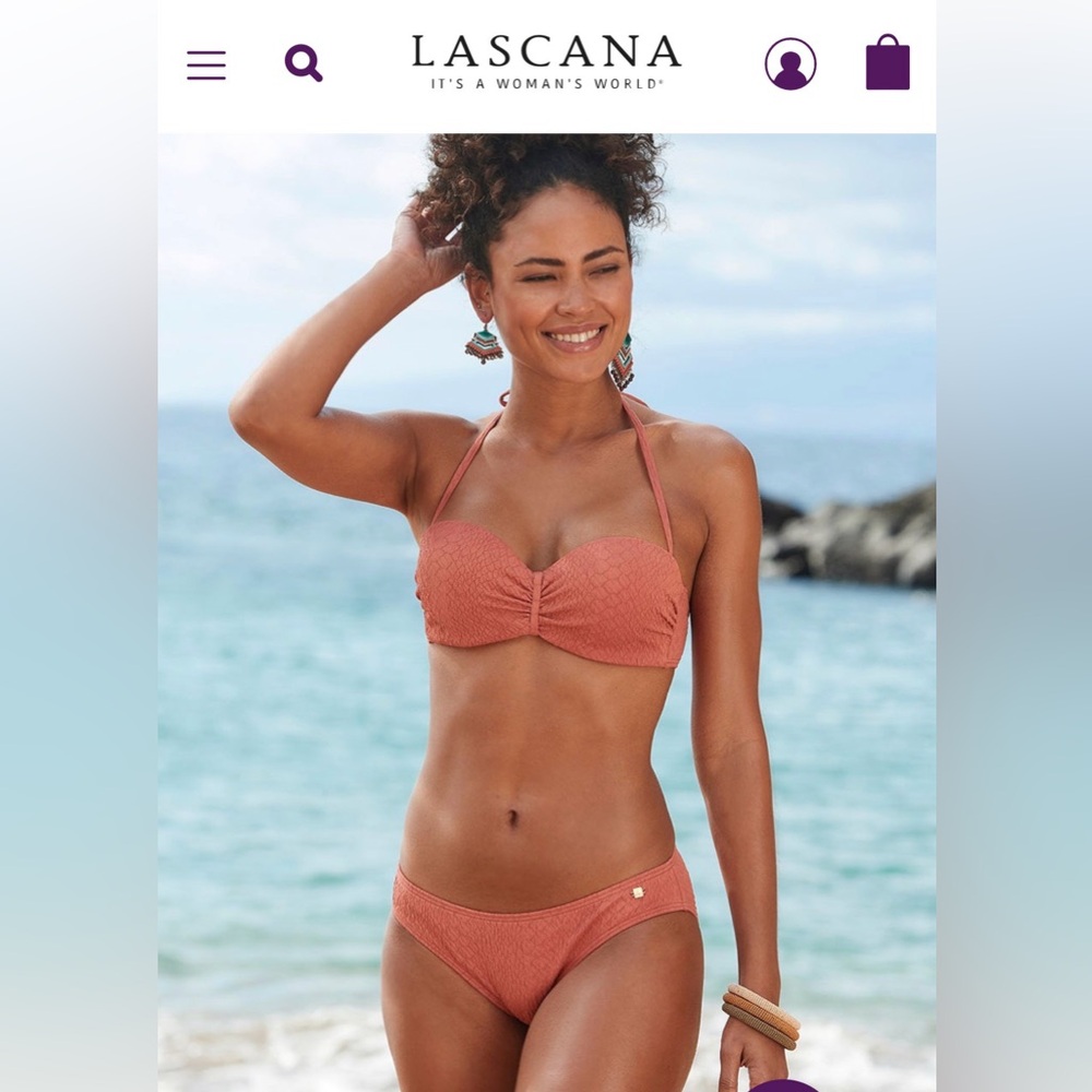 Jette Rust Textured Swimsuit